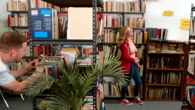 Kara Lee sucking dick & fucking in the library